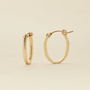 Oval Hoop Earrings