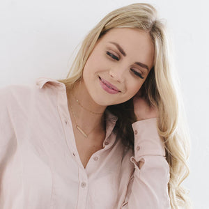 Name Bar Necklace | 1.25" horizontal bar