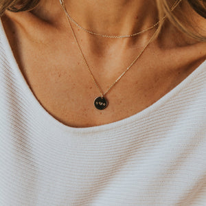 Love Disc Necklace