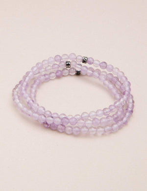 Lavender Amethyst Mini Energy Gemstone Bracelet