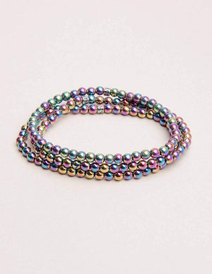 Rainbow Hematite Mini Energy Gemstone Bracelet