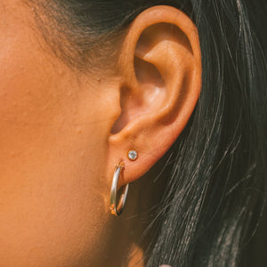 Oval Hoop Earrings